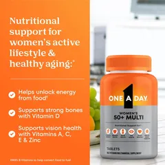 Vitamin Tổng Hợp One A Day Women’s 50+ Tăng Cường Sức Khỏe Phụ Nữ Trên 50 Tuổi, Hỗ Trợ Tim Mạch, Xương Khớp - 200 Viên