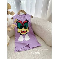 Váy ba lỗ cotton vịt cute đáng yêu dễ thương mát mẻ mùa hè cho bé gái