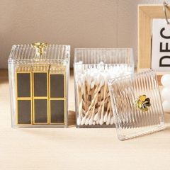Hộp đựng bông tẩy trang, đồ trang điểm có nắp chống bụi (TH145)