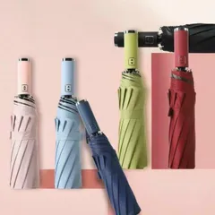 Ô dù che mưa tự động bật mở 2 chiều cao cấp (Màu ngẫu nhiên) (TH150)