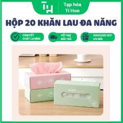 Hộp 20 Khăn Lau Đa Năng Siêu Thấm Hút (Màu ngẫu nhiên) (TH158)