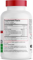 Viên dầu nhuyễn thể Bronson Antarctic Krill Oil 2000mg Omega-3 EPA/DHA - Tốt cho sức khỏe tim mạch và đẹp da, không biến đổi gen