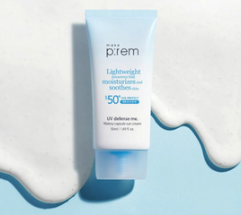Kem Chống Nắng Hóa Học Cấp Ẩm Make P:rem UV Defense Me Watery Capsule 50ml - Chống Tia UV, Cấp Ẩm Tối Ưu, Dưỡng Da Mềm Mịn