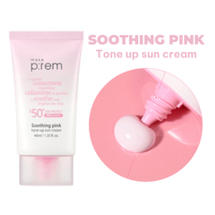 Kem Chống Nắng Nâng Tone Make P:rem Soothing Pink Tone Up SPF 50+ - Chống Nắng Toàn Diện, Kiềm Dầu, Dành Cho Da Nhạy Cảm