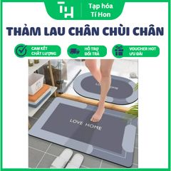 Thảm Lau Chân Chùi Chân Silicon Chữ Nhật Và Tròn (Màu ngẫu nhiên) (TH159)