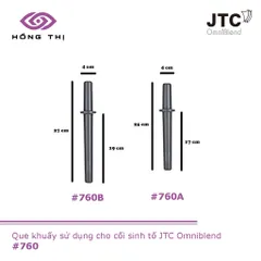 Que khuấy máy xay sinh tố JTC OmniBlend nhựa cao cấp size 27cm dùng cho cối 1.5L - Hàng Chính Hãng