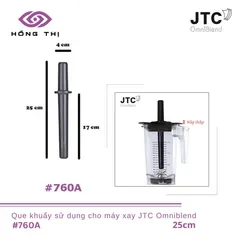 Que khuấy máy xay sinh tố JTC OmniBlend nhựa cao cấp size 27cm dùng cho cối 1.5L - Hàng Chính Hãng