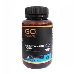 Viên uống Tinh Chất Hàu Go Healthy Plus Zinc - Hỗ Trợ Sức Khỏe Nam Giới, Bổ Sung Kẽm, 120 Viên