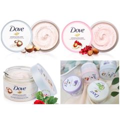 Tẩy Tế Bào Chết Toàn Thân Dove Exfoliating Body Polish Chiết Xuất Macca và Sữa Gạo - Làm Sạch, Dưỡng Ẩm, Da Mịn Màng