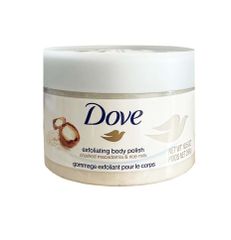Tẩy Tế Bào Chết Toàn Thân Dove Exfoliating Body Polish Chiết Xuất Macca và Sữa Gạo - Làm Sạch, Dưỡng Ẩm, Da Mịn Màng