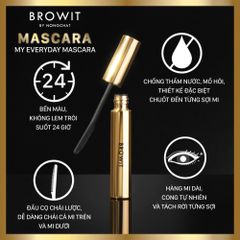 Chuốt Mi Browit 5.5g - Mascara Kéo Dài và Cong Mi Dạng Đầu Lược Chống Nước, Giúp Mi Dài Cong Tự Nhiên Suốt Cả Ngày