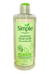 Nước Hoa Hồng Simple Kind to Skin Soothing Facial Toner 200ml - Chăm Sóc Da Nhạy Cảm, Làm Sạch, Cân Bằng Độ PH, Không Chất Bảo Quản