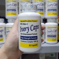 Viên Uống Hỗ Trợ Trắng Da Ivory Caps Glutathione 1500mg - Giảm Nám, Tàn Nhang Từ Thiên Nhiên, Sản Phẩm Chăm Sóc Da Hiệu Quả