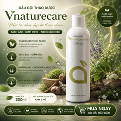 Dầu Gội V-Naturecare Chăm Sóc Tóc - Sạch Gàu, Mượt Tóc, Thành Phần Thiên Nhiên - Giải Pháp Tự Nhiên Cho Tóc Khỏe Mạnh