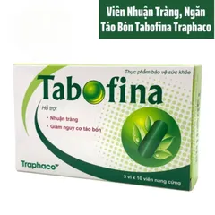 Viên Uống Nhuận Tràng, Giảm Táo Bón Tabofina Traphaco - Hộp 30 viên