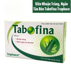 Viên Uống Nhuận Tràng, Giảm Táo Bón Tabofina Traphaco - Hộp 30 viên