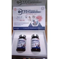 Viên Uống Calci Nano D3 Tảo Biển Đỏ MK2 (hộp 2lọ 60 viên)