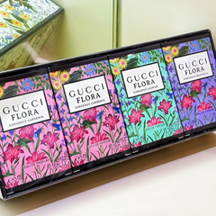  Set 4 Chai Nước Hoa Mini Gucci Flora - Hương Nước Hoa Quyến Rũ, Thiết Kế Sang Trọng, Quà Tặng Hoàn Hảo cho Phái Đẹp