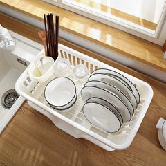 Rổ úp bát kèm khay thoát nước, kệ nhựa úp chén (TH170)