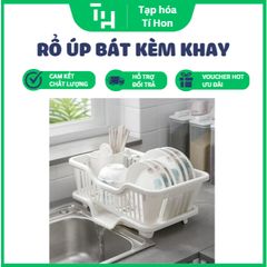 Rổ úp bát kèm khay thoát nước, kệ nhựa úp chén (TH170)