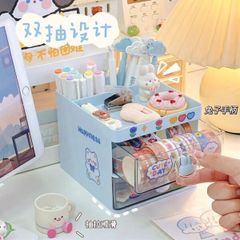 Kệ thỏ 2 tầng đựng dụng cụ học tập, đồ trang điểm (TH174)