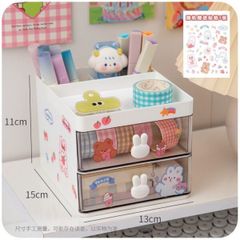 Kệ thỏ 2 tầng đựng dụng cụ học tập, đồ trang điểm (TH174)