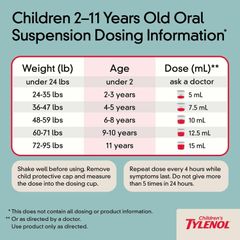 Siro Ho Tylenol dành cho trẻ từ 2 - 11 tuổi - Tylenol Usa
