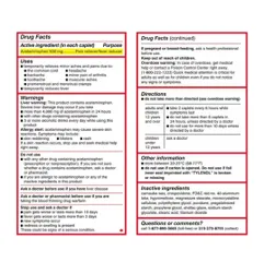 Tylenol Extra Strength 500mg - Giảm đau, hạ sốt hiệu quả - 325 viên