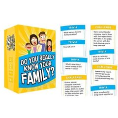 Bộ bài Do You Really Know Your Family cho gia đình, trò chơi boardgame giải trí vui nhộn