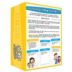 Bộ bài Do You Really Know Your Family cho gia đình, trò chơi boardgame giải trí vui nhộn