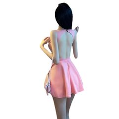 Váy hai dây dáng xòe sexy quyến rũ trơn cho nữ đi chơi đi biển mã 721