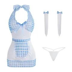 Đồ hóa trang hầu gái kẻ caro xinh xắn dễ thương sexy cosplay cho nữ