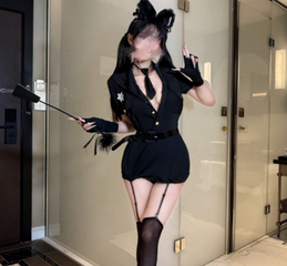 Váy ngủ cosplay hóa trang học sinh sexy quyến rũ kèm cà vạt cho nữ
