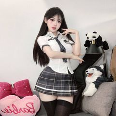 Set đồ hóa trang cosplay học sinh dễ thương xinh xắn sexy kèm cà vạt cho nữ anime nhật bản(không tất)
