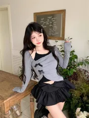 Áo croptop đính nơ xinh xắn sexy đáng yêu cho nữ
