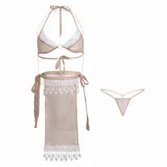 Set đồ lót gợi cảm cổ trang trung hoa ren xuyên thấu nóng bỏng sexy cho nữ mã 1050