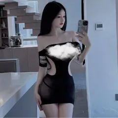 Váy ngủ sexy cắt eo xẻ ngực nóng bỏng quyến rũ
