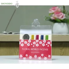 Nhang Thơm Nhật Bản Shoyeido Flower World Stick - Hộp 12 Nén 4 Mùi Hương Hoa Cỏ Cao Cấp (Kèm Chân Cắm)