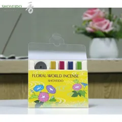 Nhang Thơm Nhật Bản Shoyeido Flower World Stick - Hộp 12 Nén 4 Mùi Hương Hoa Cỏ Cao Cấp (Kèm Chân Cắm)