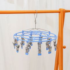 Móc kim loại tròn kẹp phơi đồ 20 kẹp chịu lực 10kg (TH180)