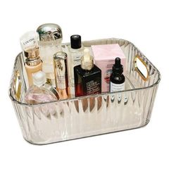Khay trong suốt, hộp đựng đồ để bàn – size lớn không có nắp (Màu ngẫu nhiên) (TH185)