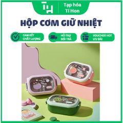 Hộp cơm giữ nhiệt nắp trong (Họa tiết ngẫu nhiên) (TH186)