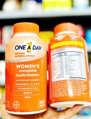 Vitamin Tổng Hợp One A Day Cho Nữ Dưới 50 Tuổi  - 300 viên, hàng nhập Mỹ - Hỗ Trợ Sức Khỏe Và Tăng Cường Miễn Dịch