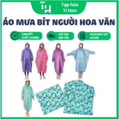 Áo Mưa Bít Người Hoa văn Dày Dặn 1m2 (Màu ngẫu nhiên) (TH187)