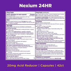 Viên nexium 24hr 42 vien  viêm loét dạ dày esomeprazole 20 mg của Mỹ