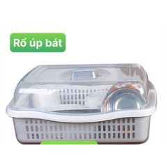 Rổ Đựng Đồ Đa Năng có nắp đậy chống bụi tách nước (Màu ngẫu nhiên) (TH189)