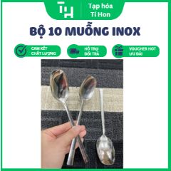 Set 10 Muỗng Inox Tay Cầm Dài Sang Trọng (TH192)