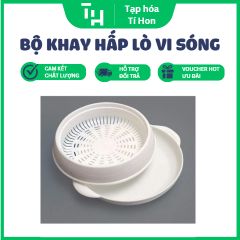 Bộ khay hấp lò vi sóng 3 lớp Việt Nhật (TH193)