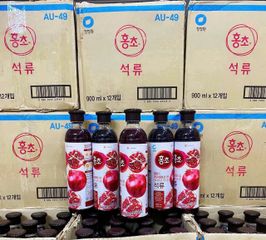 Nước Uống Giấm Hữu Cơ Lên Men Vị Lựu 900ml - Giảm Cân, Hỗ Trợ Tiêu Hóa, Năng Lượng Từ Trái Cây Hàn Quốc 731100