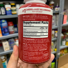 vien NGĂN NGỪA ĐỘT QUỴ, BỔ TIM LOẠI TỐT Qunol Mega CoQ10 Ubiquinol 120 viên